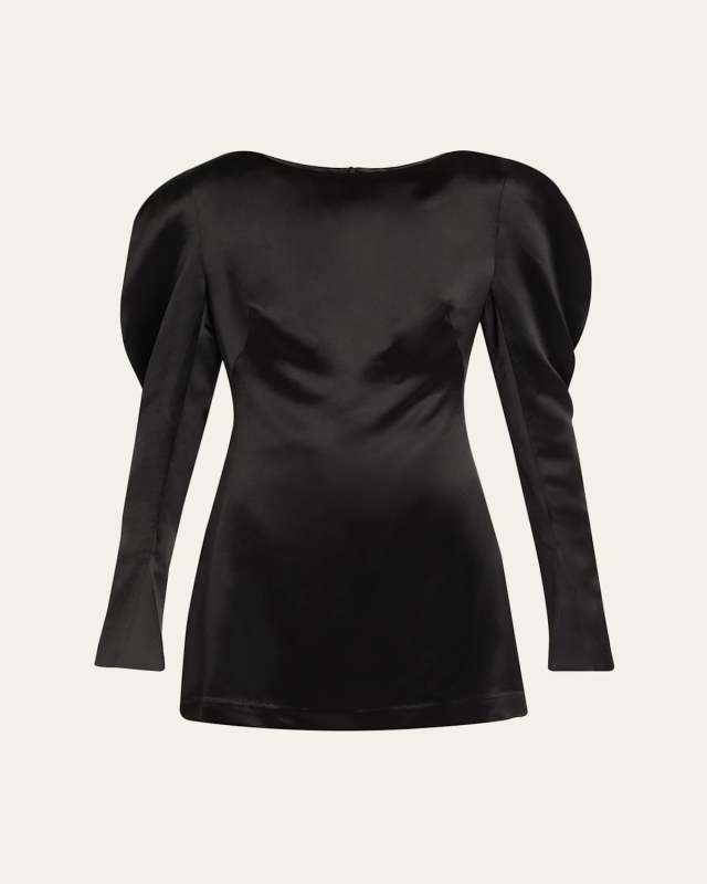 Victoire Satin Mini Dress